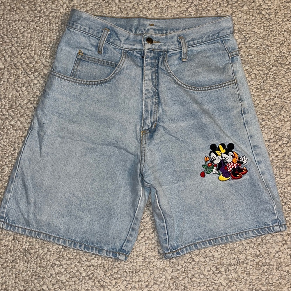 Vintage Disney Mickey Mouse denim shorts